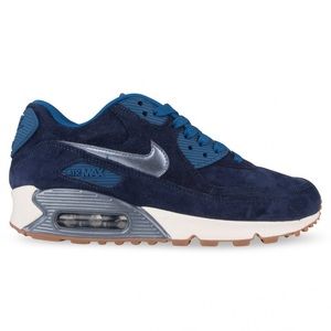 Navy blue suede Nike air max